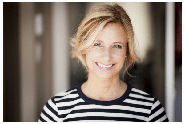 woman smiling